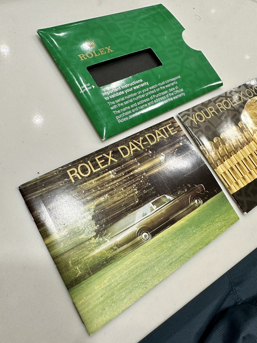 Authentic Rolex President Day-Date 18238 18239 Booklet Manual SET