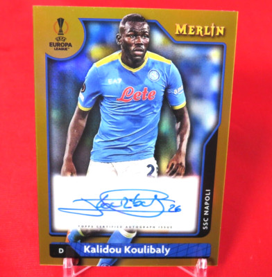 Kalidou Koulibaly GOLD Refractor /50 AUTO 2021-22 Topps Merlin Chrome UEFA