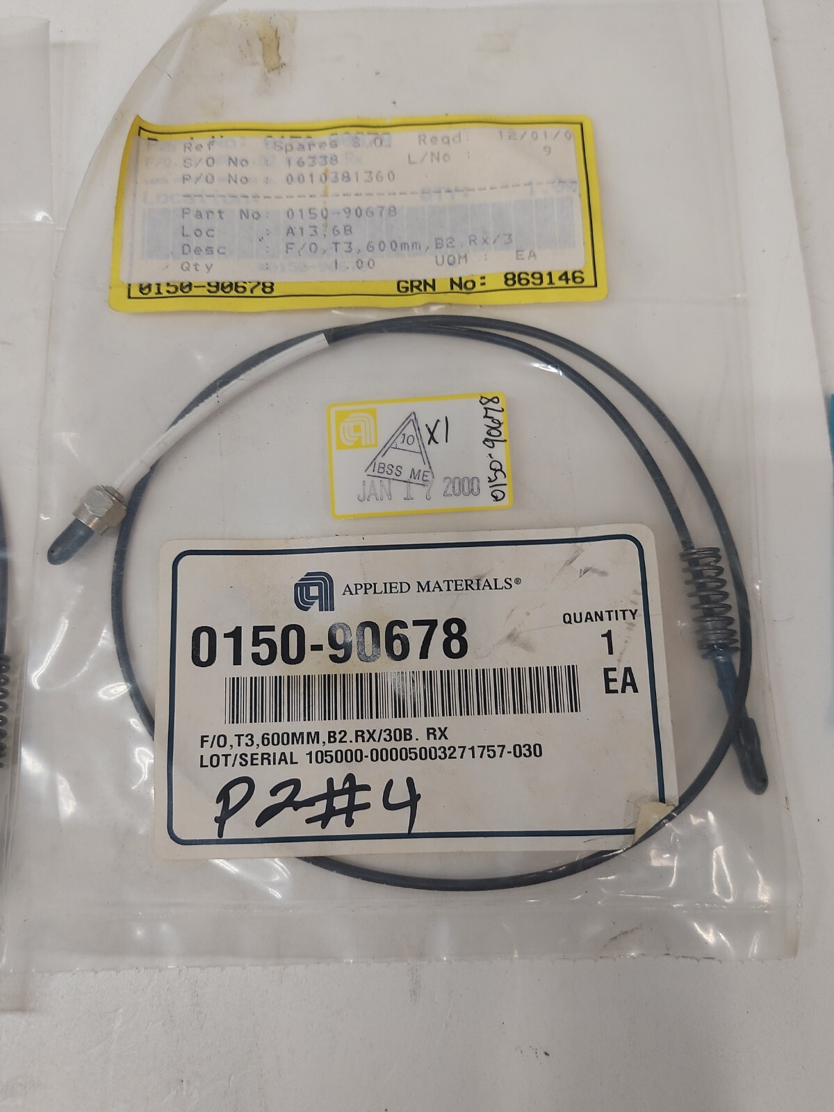 Applied Materials (AMAT) 0150-90678 F/O,T3,600MM,B2.Rx/30B. Rx