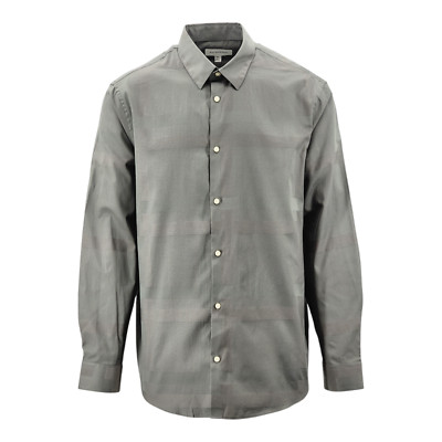 M&S Autograph Cotton Blend Overcheck Mens Long Sleeve Shirt RRP £45.00