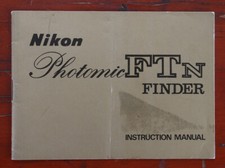 NIKON FTN FINDER INSTRUCTION BOOK, 11/70/173658