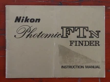 NIKON FTN FINDER INSTRUCTION BOOK, 11/70/173658