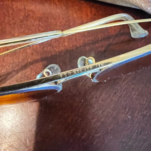 Vtg Bausch & Lomb Ray-Ban Aviator Sunglasses Ambermatic Lenses 62/14 read - Picture 5 of 17
