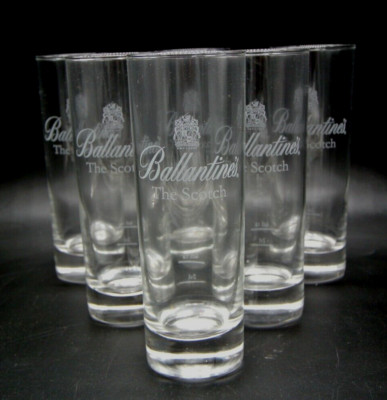 6 Ballantines Longdrink 2/4cl Gläser || Set Whiskey Glas Schottland Gin Rum