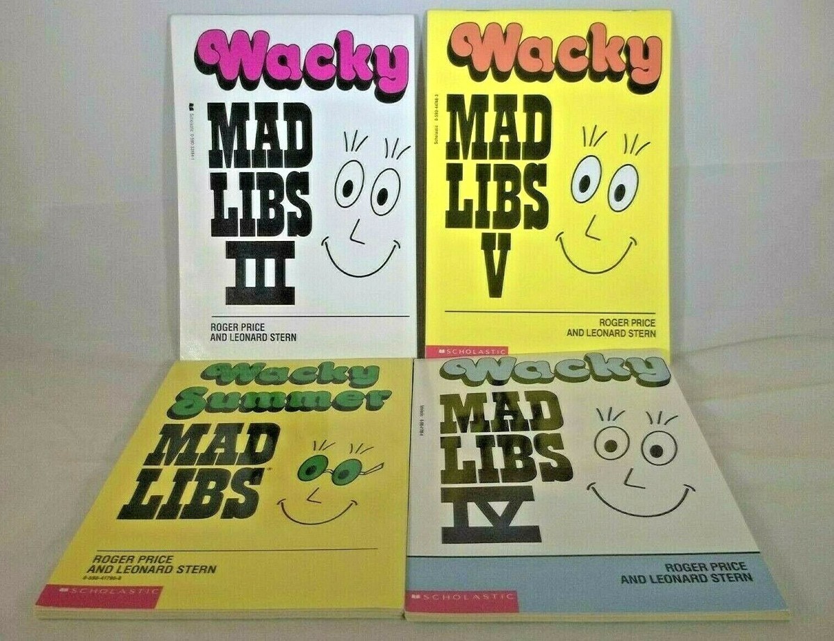 Mad Libs Wacky Summer 3,4,5 Roger Price & Stern Scholastic
