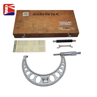 NSK Micrometer Type 303-105 Range 125mm. Accuracy 0.01mm Made in Japan