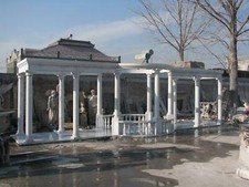 HAND CARVED LARGE MARBLE TRELLIS - GAZEBO BEAUTIFUL GARDEN STRUCTURE - GSE3