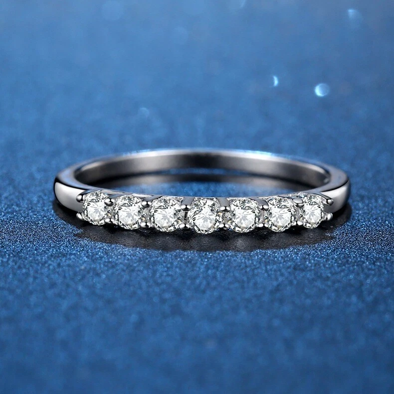 Sterling silver moissanite engagement rings deals