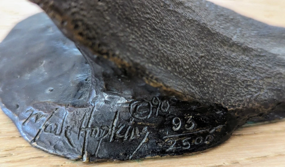 Escultura de bronce Mark Hopkins Bunker Golf edición limitada 93/2500 firmada 1990 Foto 2 de 4