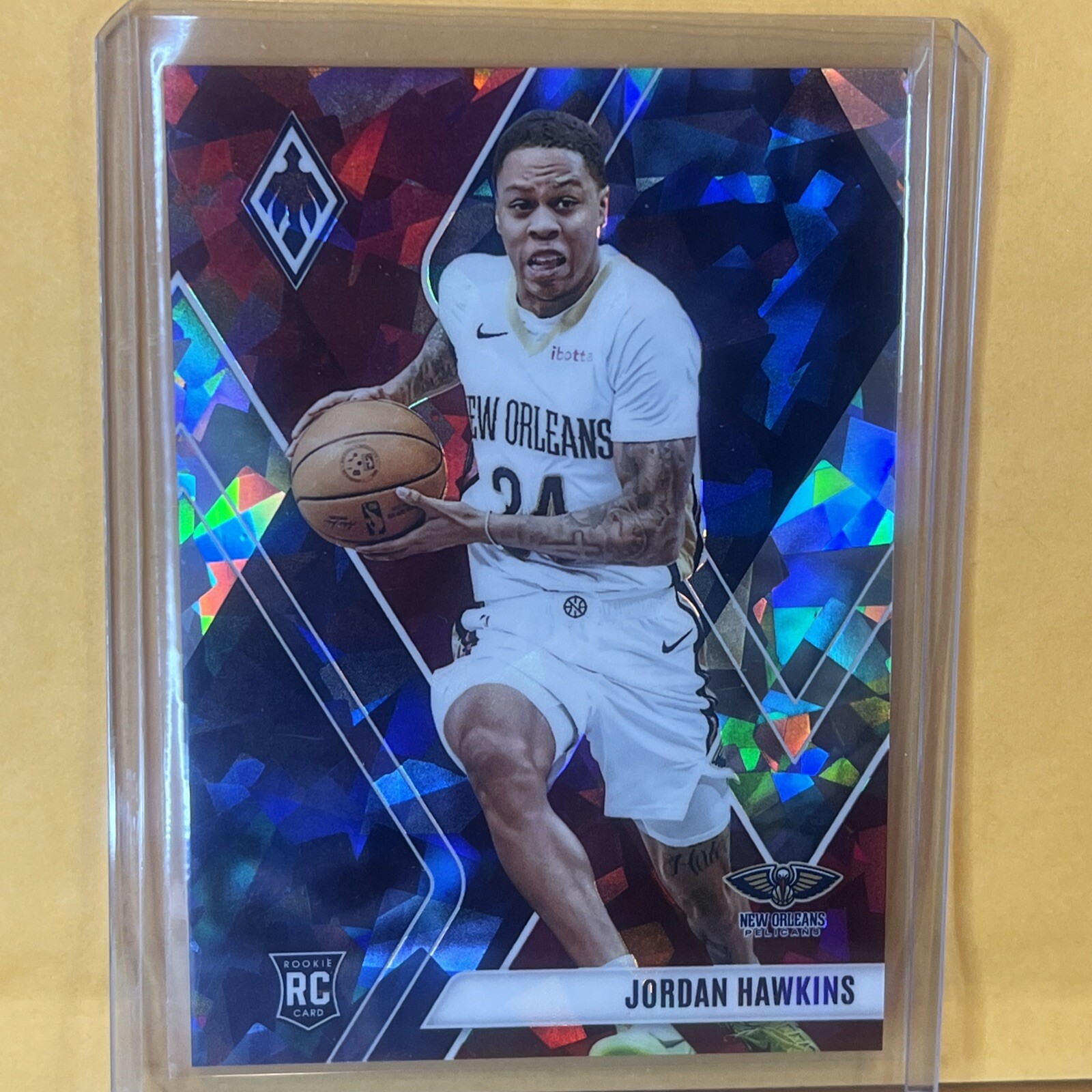 2023-24 Panini Phoenix Jordan Hawkins RC #254 Maroon Ice /275 SSP Pelicans