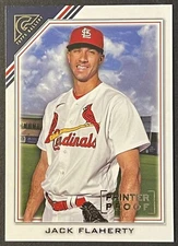 Jack Flaherty 2022 Topps Gallery Printer Proof Cardinals #93