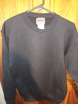 Levi Strauss Vintage Brittania Black Crewneck 90s Mens Medium