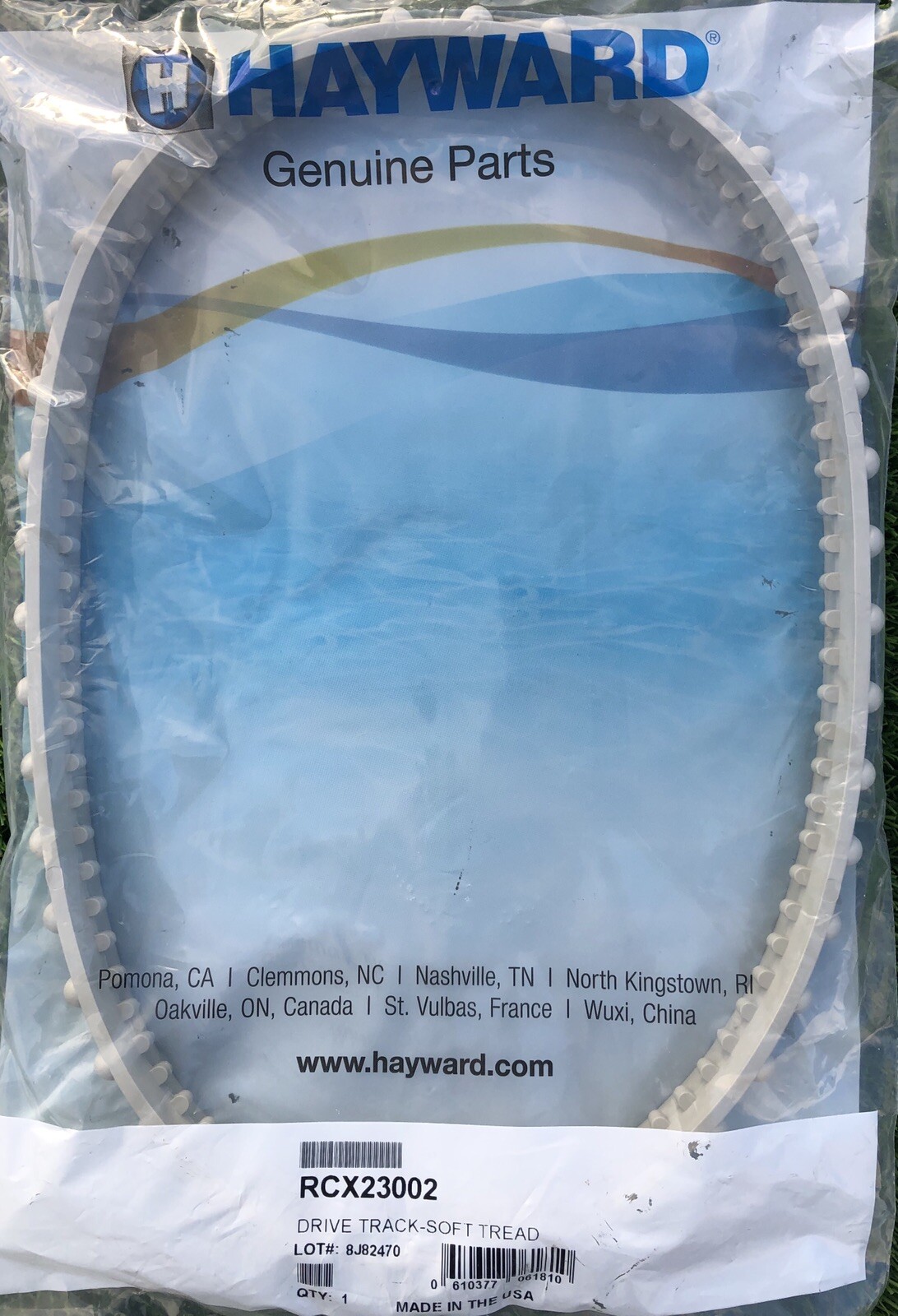 HAYWARD TIGER SHARK POOL ROBOT DRIVE TRACK  SOFT - TREAD HAY - 201 - 0604 GREY