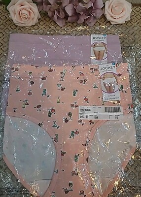 JOCKEY Cotton Stretch 2 Pair Hipster  Style 1554 Size 9/XXL ~ NWT $23.00