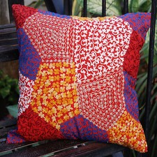 Indian Vintage Ethnic Cotton 16x16" Indian Suzani Embroidery Cushion Covers
