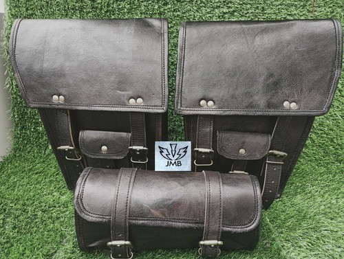 Selle Harley Davidson Sac De Selle Western En Cuir - Pour Cheval, Balade Traditionnelle - Fait Main, Neuf Trail Ride Bag