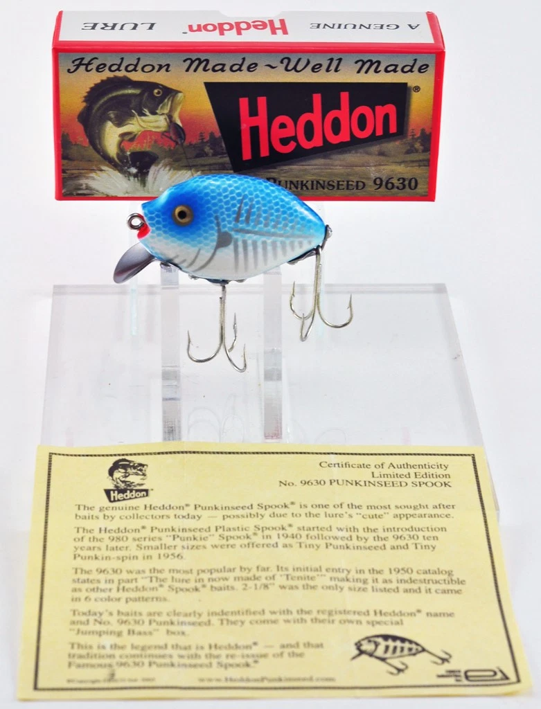 Heddon Plastic Vintage Fishing Lures Box Insert Included for sale