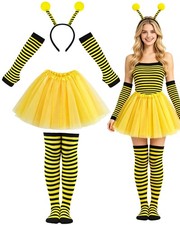 Bee Tutu Costume Accessories for Women with Bees Antenna Bopper Headband Tutu...