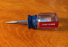 Craftsman USA 4151 K WF 1/4" Flat/Slotted Stubby Shorty Screwdriver Made in USA