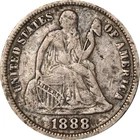 1888-S Seated Liberty Dime