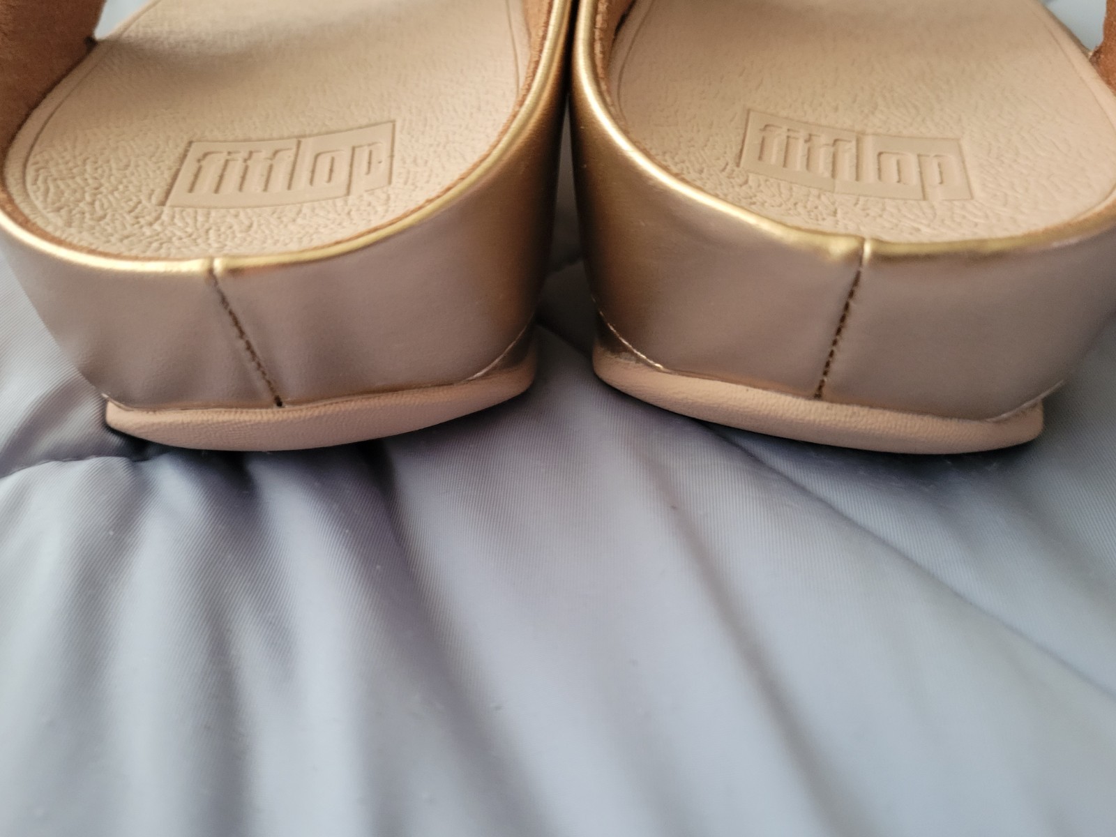 FitFlop Women's Rumba Beaded Toe-Post Sandals Rose Gold SIZE 8.5 image 9