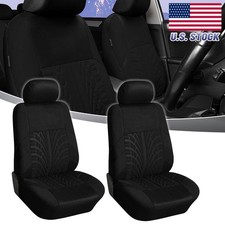 Car Seat Covers Front Full Set Polyester Cltoh Cushion Protector Mats For Dodge