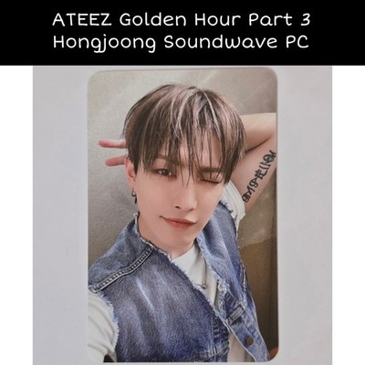 ATEEZ Hongjoong Golden Hour Part 3 Soundwave Tattoo PC | eBay