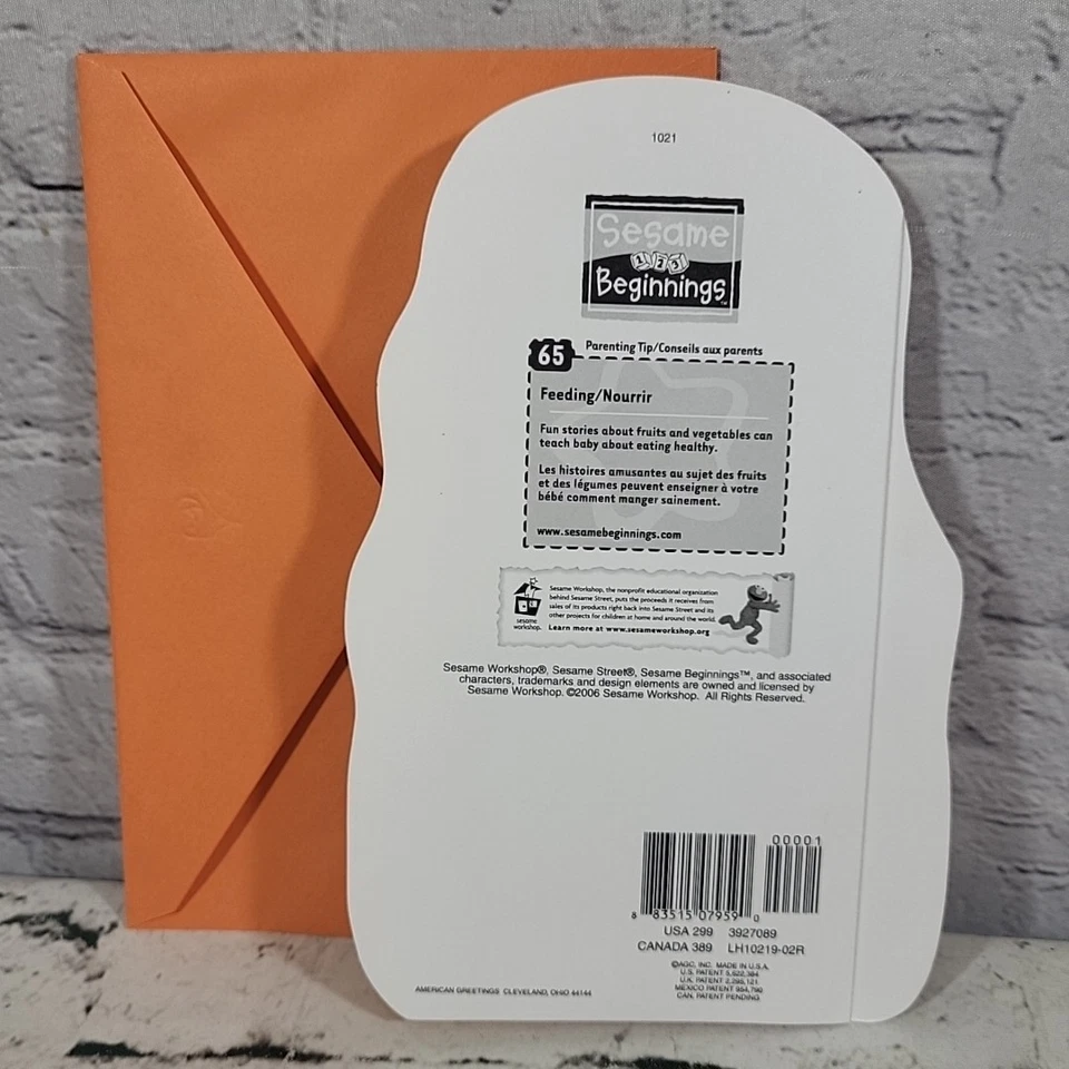 Поздравительная открытка American Greetings Sesame Street Babys First Halloween Elmo  - Изображение 3 из 4