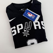 Kids Nike San Antonio Spurs Basketball T Shirt Paul 3 Black Tee Youth S 8