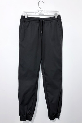 The North Fas Mens Jogger Pants M Black Pockets Elastic Waist Drawstring Logo