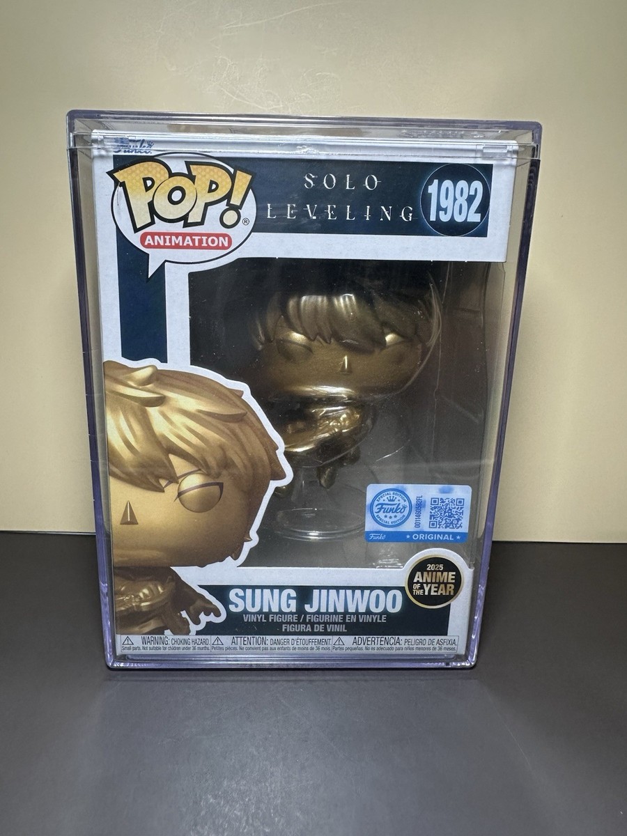 Funko Pop Sung Jinwoo #1982 Gold Anime of the Year Sealed With