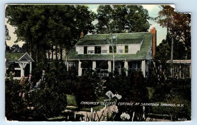 Chauncey Olcott's Cottage at Saratoga Springs NEW YORK Postcard