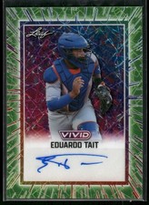 2024 Leaf Metal #BA-ET1 Eduardo Tait Autographs Prismatic Green SN,AU #/8