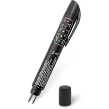 Brake Fluid Liquid Tester Pen, Brake Fluid Tester with 5 LED Indicators, Brake F