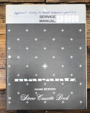 Marantz SD9000 SD-9000 Cassette Service Manual Original 