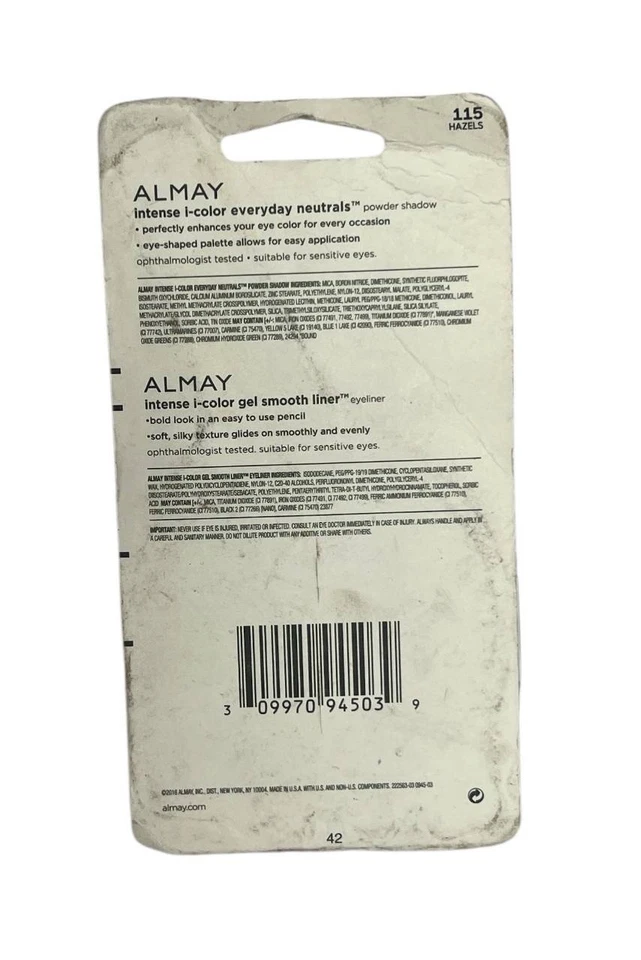 Almay Intense i-Color Eyeshadow + BONUS Eyeliner – Shade 115 Hazels - Image 2 of 2