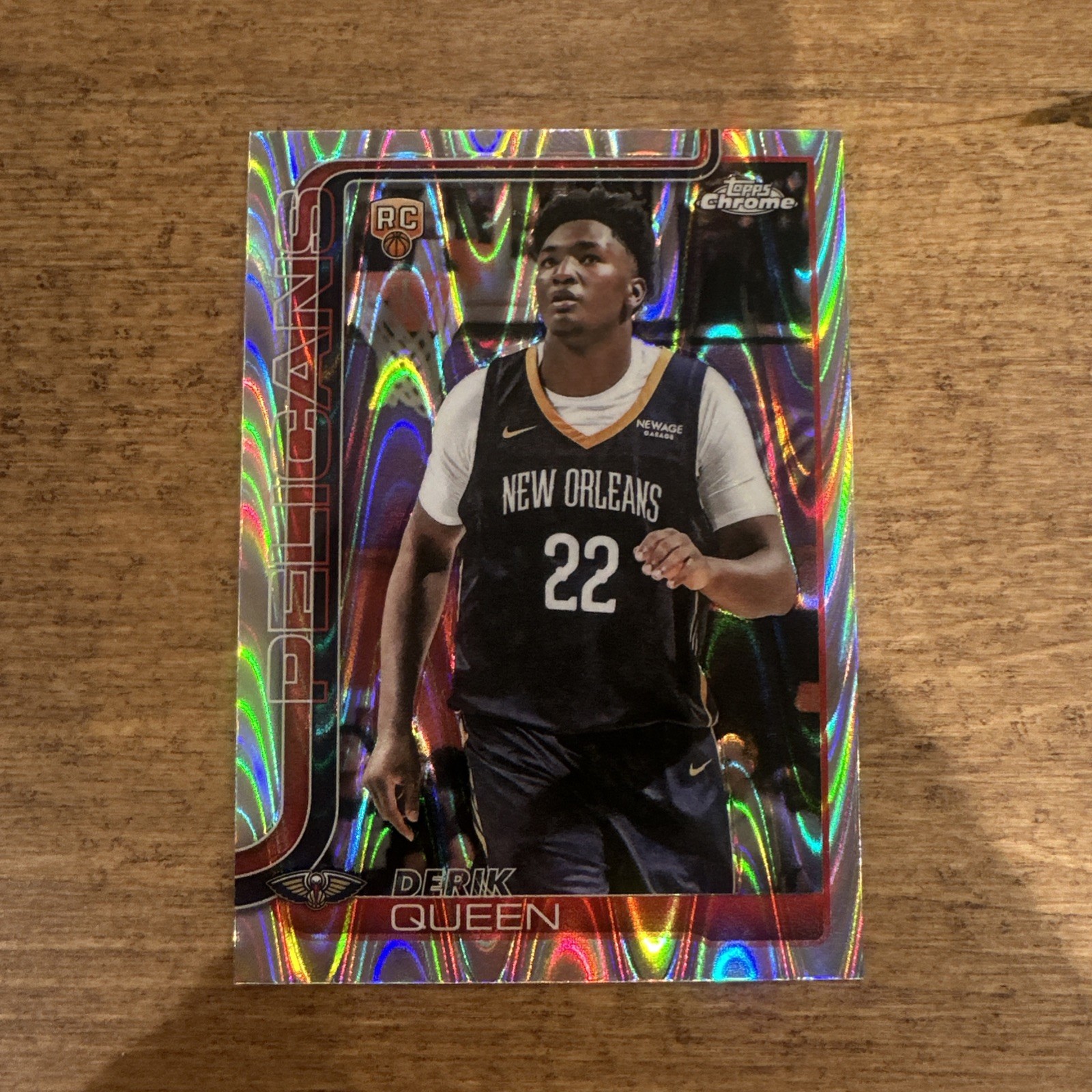 2025 Topps Chrome Derik Queen Wave Refractor RC #263