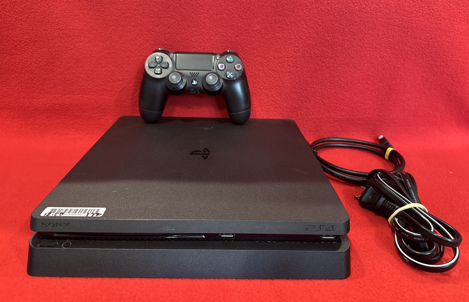 Sony PS4 PlayStation 4 Slim 1TB Console With Wireless Controller GTA Game +Cords