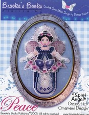 Brookes Books Espíritu de la Paz Ángel Punto de Cruz Ornamento Gráfico Paquete Kit