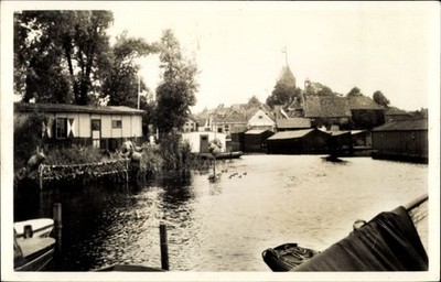Ak Grouw Grou Friesland Niederlande, Teilansicht - 3550583