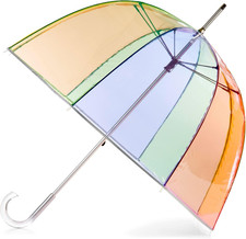 Adult Clear Bubble Umbrella with Dome Canopy and Lightweight Wind and Rain Prote