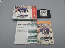 N64 Nintendo 64 MADDEN 2002 CIB Complete Box - Tested!