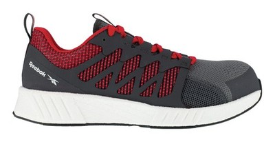 Reebok Halbschuh Fusion Flexweave Work, S1P, 41 grau/rot/weiß - 1 Paar