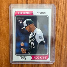 Riley Pint Rockies 2023 Topps Heritage RC #714