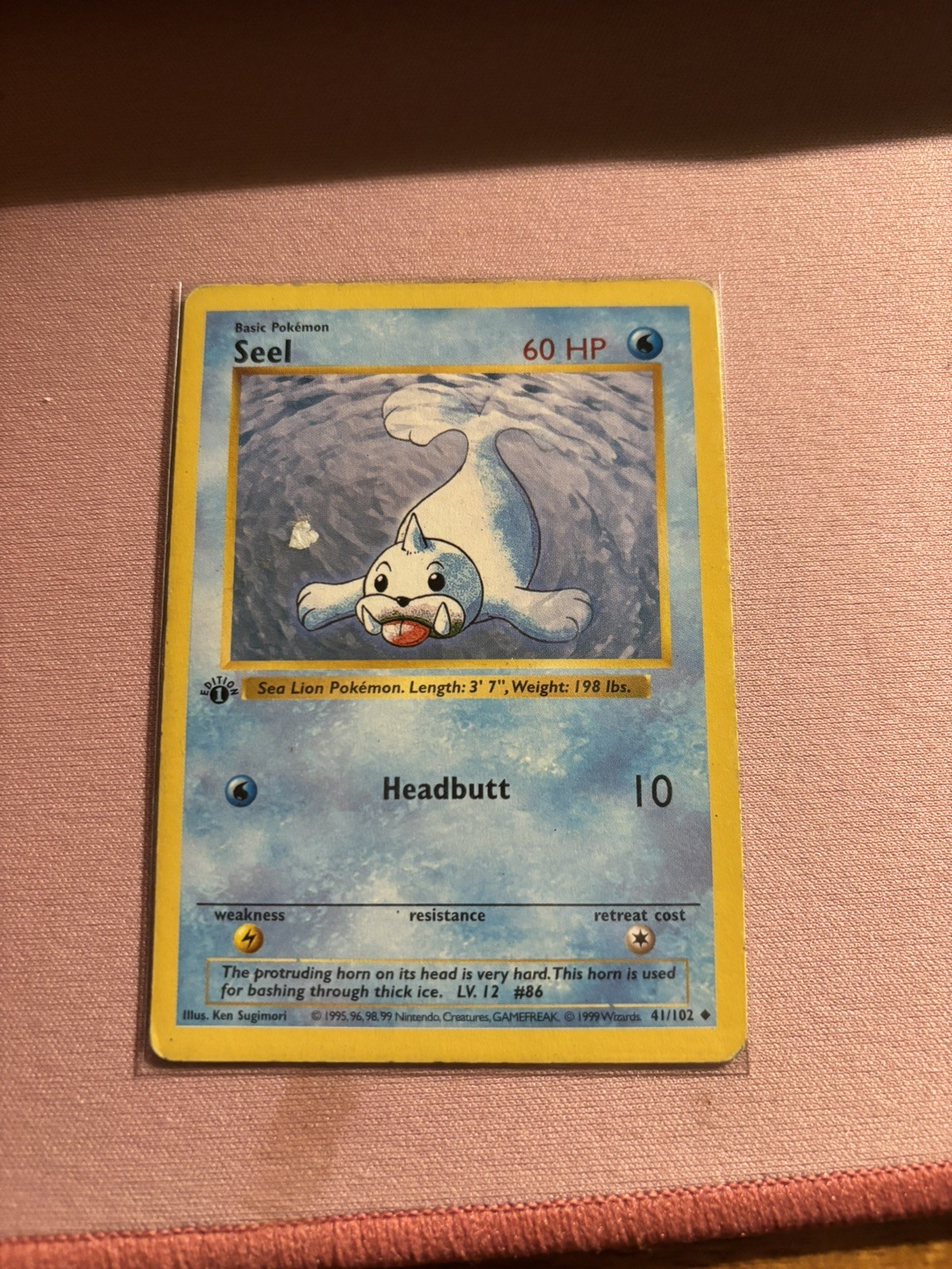Pokémon TCG Base Set 1st Edition Seel 041/102 (Shadowless)