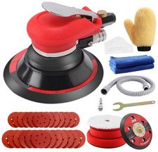 Lijadora orbital neum tica 5" y 6" baja vibraci n con discos y accesorios