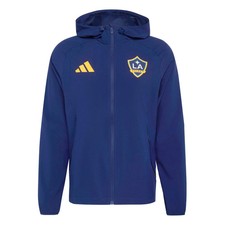adidas 2026 LA Galaxy Men's Travel Full-Zip Windbreaker