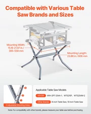 Portable & Heavy-Duty Table Saw Stand with 350 lbs Load Capacity - Foldable & Ea
