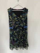 Joe Browns UK 20 Dress Floral Chiffon Boho Occasion Cruise