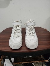 Size 7Y GS - Nike Air Force 1 LE Mid Triple White